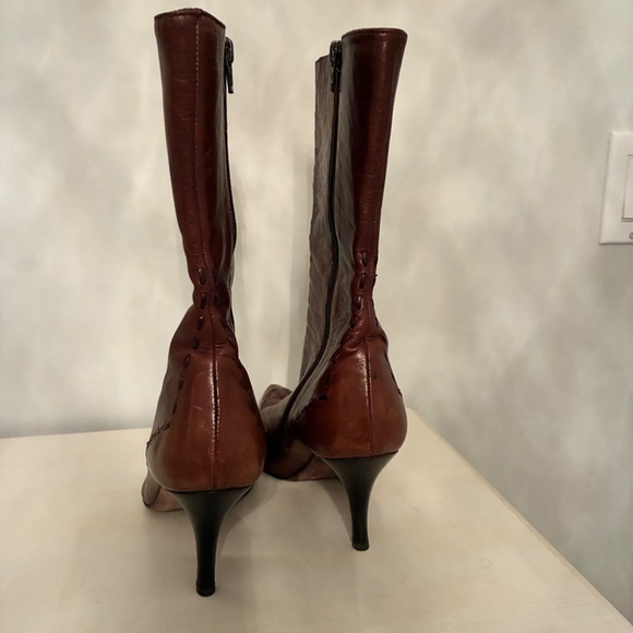 Zambrelli Brown Leather Boots - Picture 15 of 16